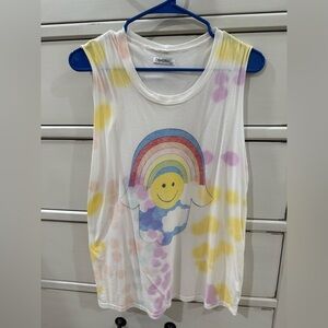 EUC Lauren Moshi Kel Rainbow Hamsa Tank